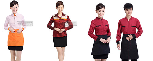 餐飲服務行業的定制工作服式圖